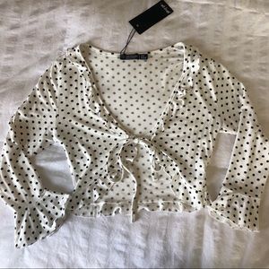 Polka dot blouse